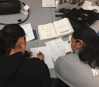FISCALLY SPONSORED Program - Peerbuddies two students studying