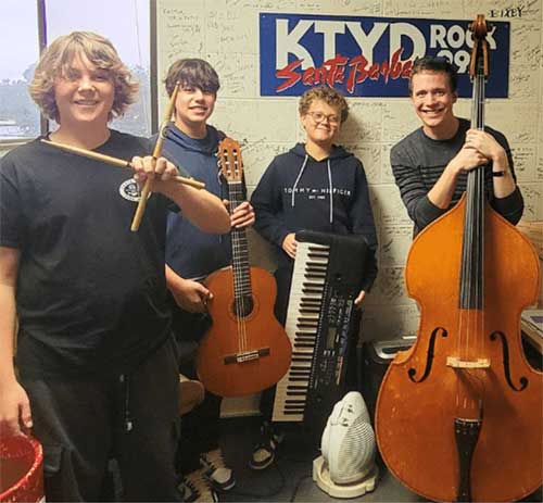 SBEF Signature Program - Keep the Beat students with their instruments